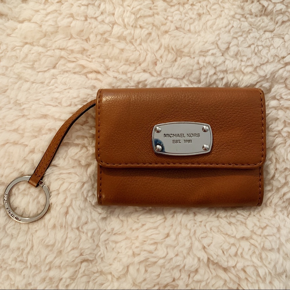 Michael Kors Small Tan Leather Wallet